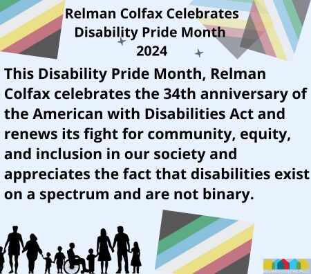 Relman Colfax Celebrates Disability Pride Month