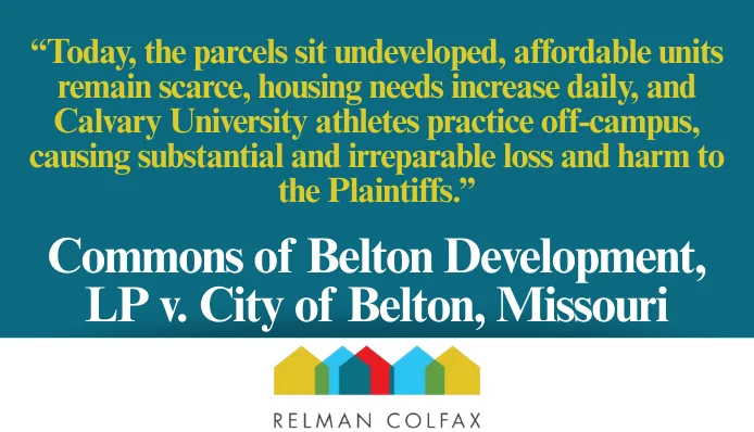 A quote from the case page sits above the case title and Relman colfax logo.