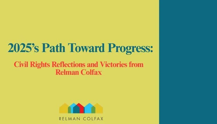 The title of the newsletter sits above the Relman Colfax logo.